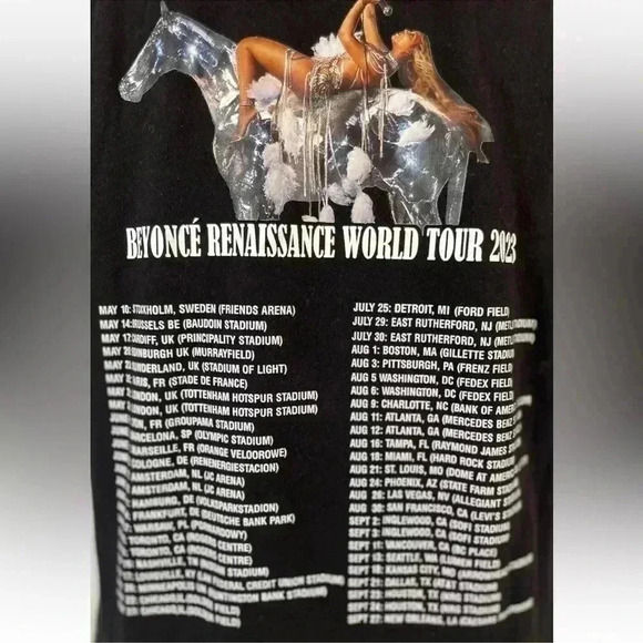 2023 Beyonce Renaissance Official World Tour Concert T-Shirt Billboard Size M - Picture 6 of 12